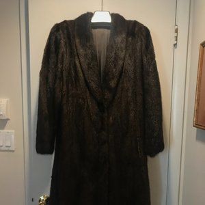 Natural Mahogany Mink Coat, Full Length